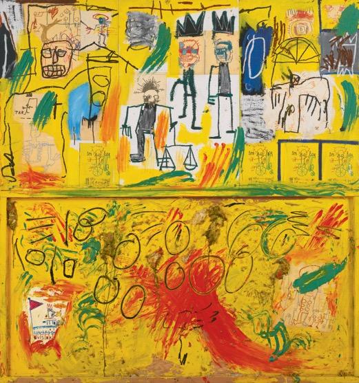 A retrospectiva Jean-Michel Basquiat foi concebida com obras da família Mugrabi, dona das maiores coleções de Basquiat e também Andy Warhol.