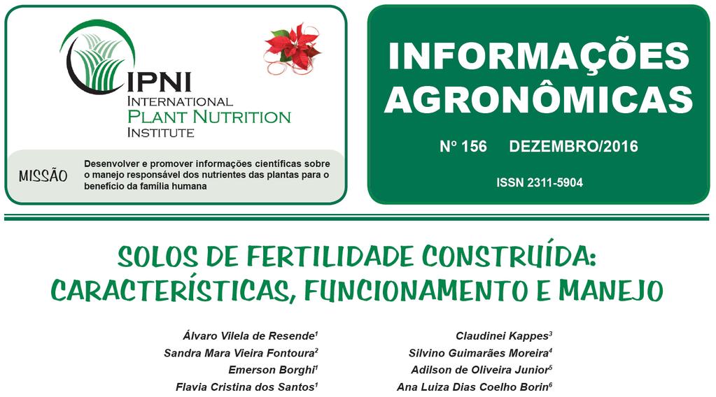 (Re)conhecendo o sistema Disponível em: http://www.ipni.net/publication/ia-brasil.