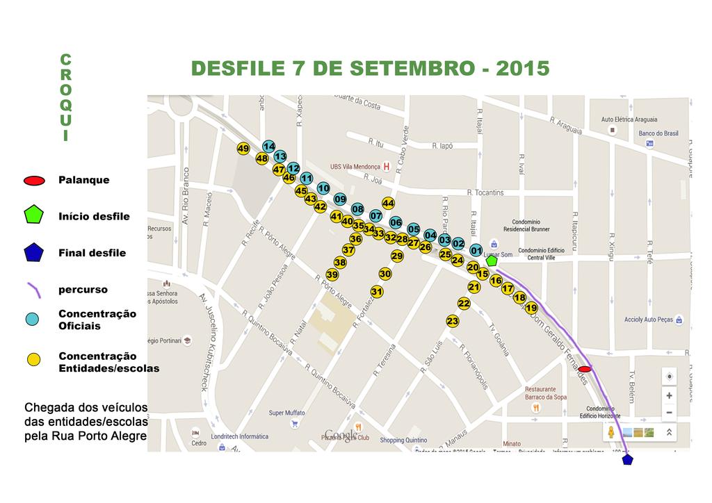 ORDEM DE DESFILE -2015 /