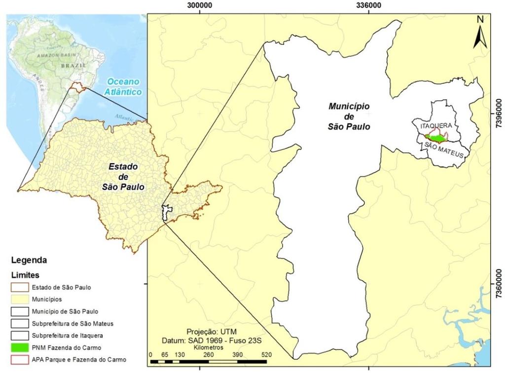 Figura 1. Mapa de localização do PNMFC.