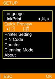 LinkPrint: los usuarios pueden controlar la unidad S420 mediante el controlador LCD o utilizando una cámara digital.