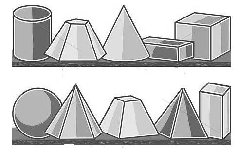 QUESTÃO 04 Você já conhece os sólidos geométricos e sabe que alguns têm características comuns que os fazem ser classificados em poliedros (paralelepípedos, prismas e pirâmides) e corpos redondos