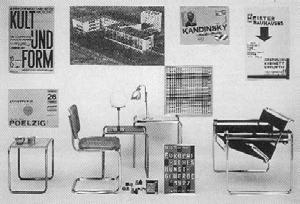 br Caristi (1997) define que a Staatliches Bauhaus uniu os dois processos produtivos: o artístico-criativo e o técnico-material, buscando a recuperação de qualidade do produto fabricado mecanicamente