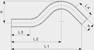 Curva de transposição Prestabo modelo 1109.