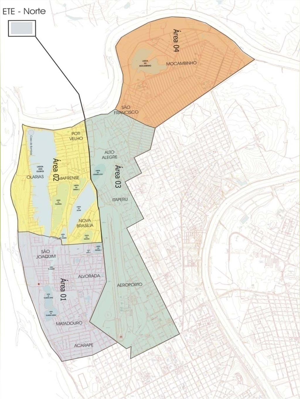 Estratégia de Intervenção Centro da Cidade Área 4 Mocambinho 8.260 famílias Área 3 Alto Alegre Aeroporto 3.