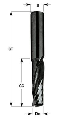 11 10 32 70 - HM da melhor qualidade; - 1 corte helicoidal positivo H (1) com quebra-cavacos; - Ótimo acabamento da superfície trabalhada (máximo 0,3 mm); - Excelente acabamento no lado inferior do