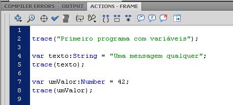 Variáveis em ActionScript 3 Incrementando o