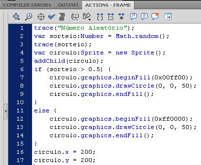 Logica e Laços em ActionScript 3 Para brincar com if, vamos