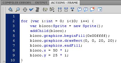 Logica e Laços em ActionScript 3