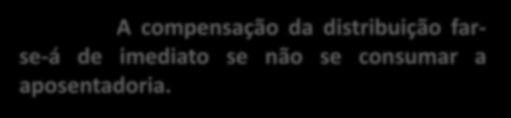 Não serão distribuídos processos a desembargador no período de 90 dias que antecede a aposentadoria compulsória ou voluntária, desde que comunicada ao Tribunal previamente, por escrito.