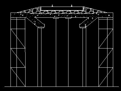 Modelagem e análise de elementos finitos Um modelo tridimensional de elementos finitos foi desenvolvido usando o software ANSYS para avaliação da estrutura da ponte