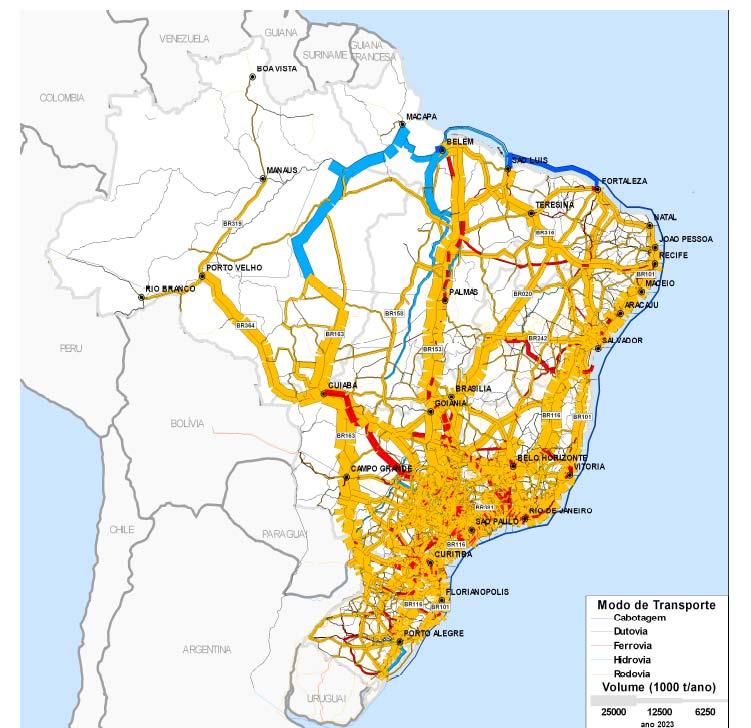 PNLT: Federal Government plans new transport matrix for 2025 Investment program linked to PAC (Growth Acceleration Plan) 2007 2011 60 58 50 40 30 25 33 32 29 20 10 0