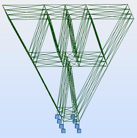 Desenvolvimento De Um Modelo Tridimensional De Bielas Para Blocos De Transição Entre Pilares Rotacionados Figura 11.