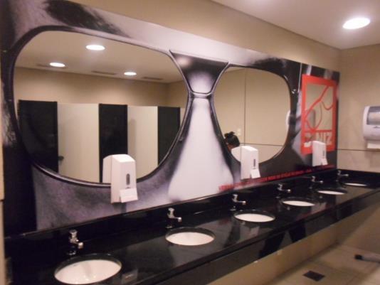 ESPELHO DE BANHEIRO Descrição: adesivo - espelho de banheiro Quantidade: 09 femininos e 09