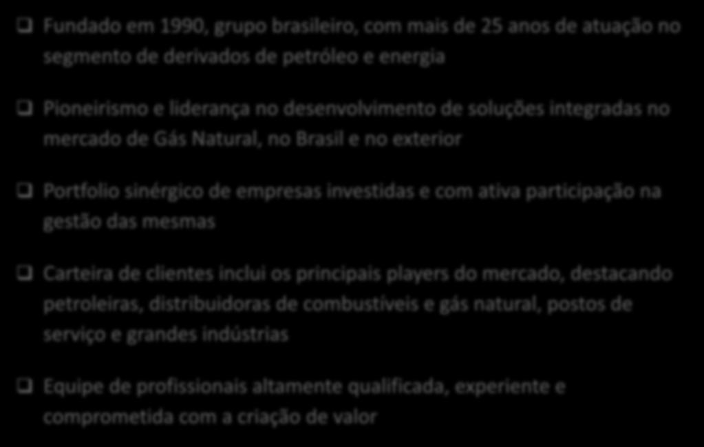 Grupo NPR Fatos Relevantes Fundado em 1990, grupo brasileiro, com mais de 25