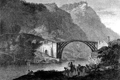 Primeira ponte de ferro (1779, Shropshire GB) Até o surgimento