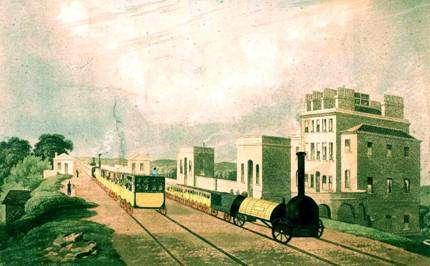 Liverpool-Manchester Railway (1830, Inglaterra GB) No início