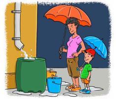 No jardim, no quintal, na calçada -Ao lavar o carro use o balde com pano em vez de mangueira. Procure lavar menos o carro, principalmente na época de falta de chuvas.
