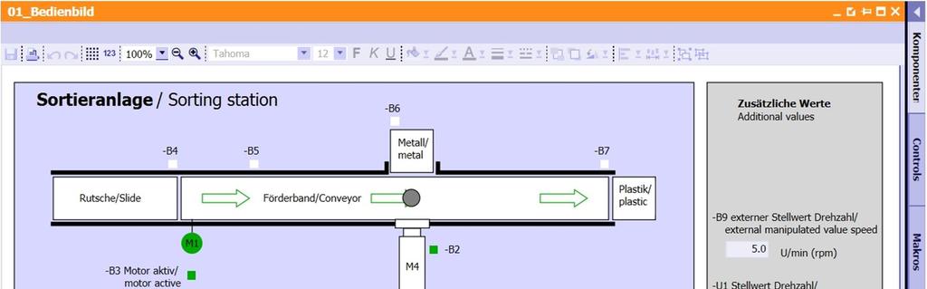 4 Descrição resumida da simulação A simulação do sistema de classificação é constituído por 9 diagramas.