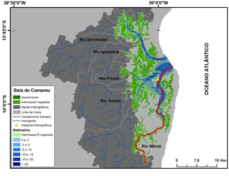 127 Figura 3- Mapa das unidades geomorfológicas básicas da Baía de Camamu. Fonte: Santos (2009) 5.