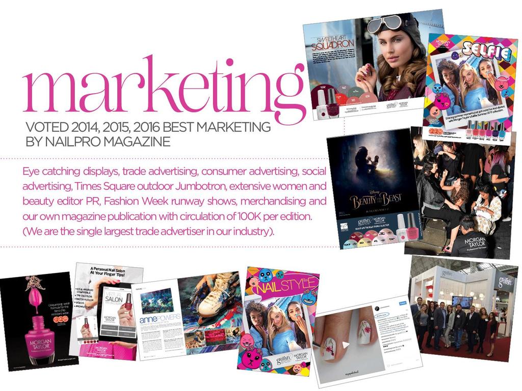 Marketing Premiado em 2014, 2015 e 2016 por ter o melhor Marketing By NailPro Magazine Imagens atraentes, publicidade comercial, publicidade ao
