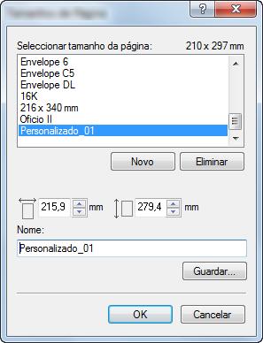 1 2 2 Clique no botão [Tamanhos de página...].