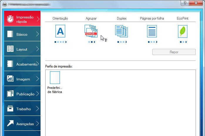 Utilização num PC > Exibir a Ajuda do controlador da impressora Exibir a Ajuda do controlador da impressora O controlador da impressora inclui Ajuda.