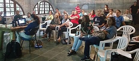 outubro. O evento contou com palestras que apresentaram os resultados de pesquisas cientificas realizadas na ARIE Floresta da Cicuta, com pesquisadores da UFF, UFRRJ, CEDERJ e ICMBio.