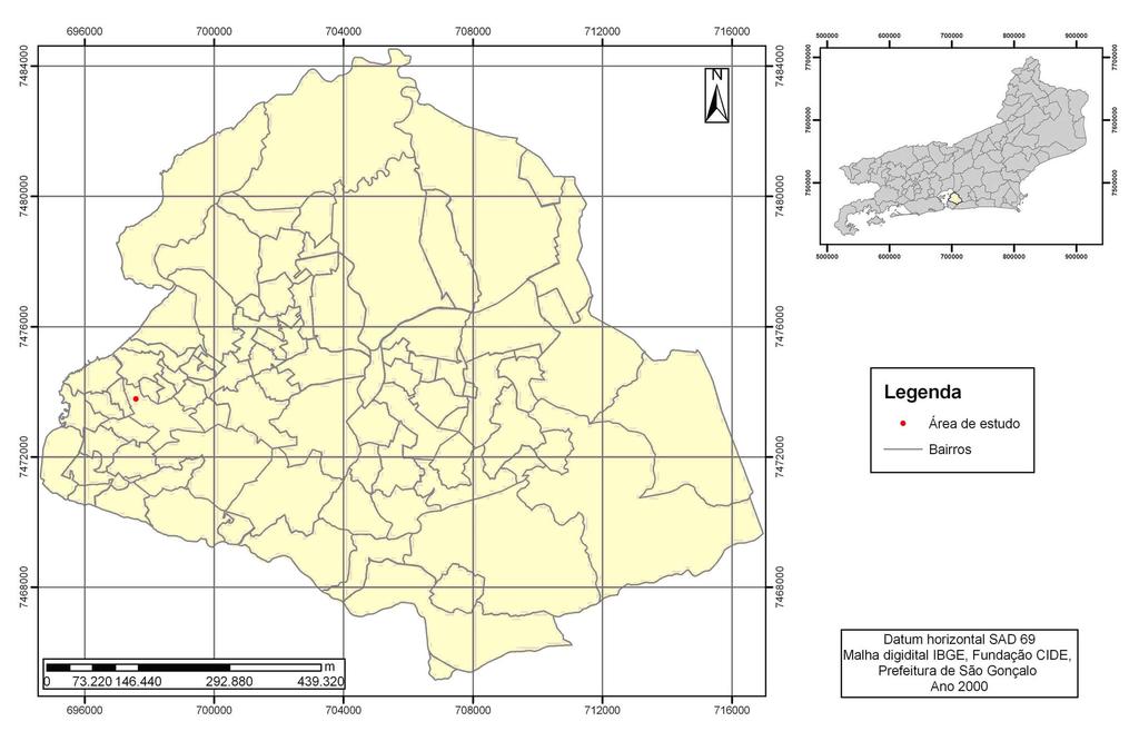 Figura 1. Mapa de localização da área de estudo.