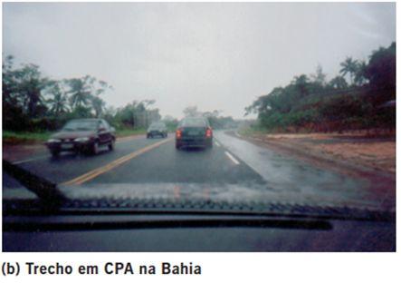 atrito 50% CPA em rodovias, redução do efeito spray (Fonte: L.