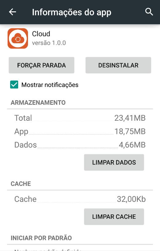 4 Desinstalação Caso queira desinstalar o Cloud.