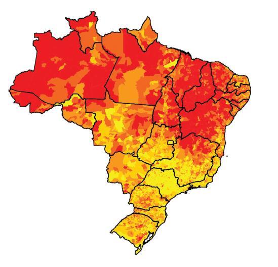 BRASIL: apesar dos avanços em 2010 tinha 16,2 milhões de pessoas com Y percapita abaixo de R$ 70 mensais Norte: maior incidência de