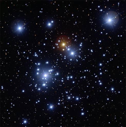 Aglomerados estelares abertos Estrelas se formam em grupos a partir de grandes nuvens de gás molecular.