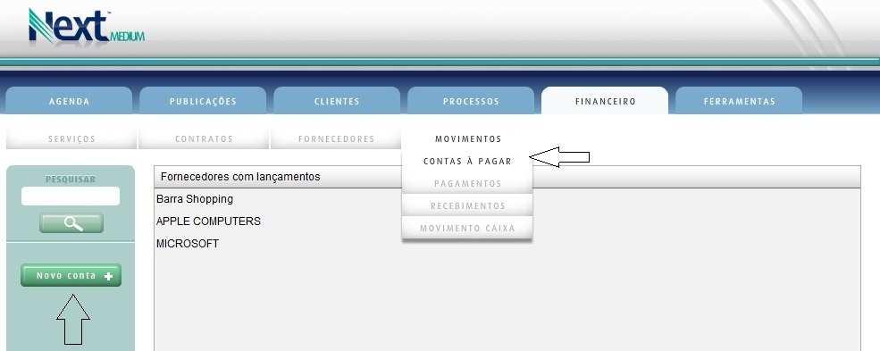 Movimentos O Módulo de Movimentos é utilizado para efetuar os lançamentos do financeiro da empresa. Ele possuí quatro SubMódulos, são eles: 7.