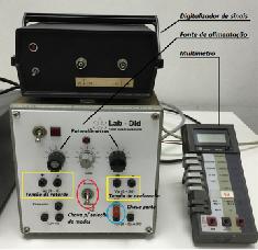 O experimento de Franck-Hertz Procedimento experimental: 6) Medir o potencial de retardo VR e certifique-se que ele é de 2,0 V.