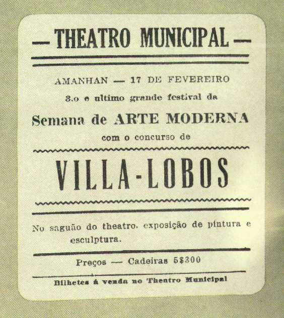 Modernismo e música; Semana de Arte Moderna; Música moderna e companhia do verbo poético; A canção, poesia cantada e/ou música vocal, está no fulcro da associação entre