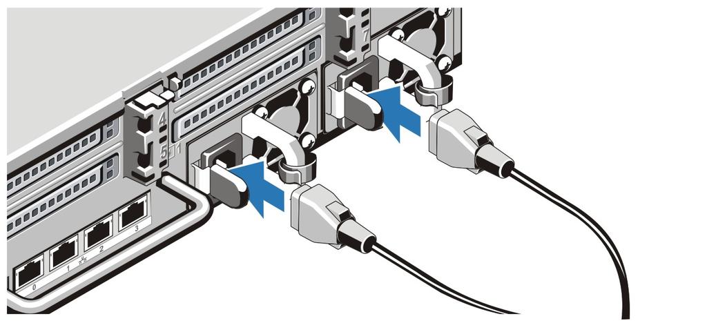 Conectar o(s) cabo(s) de alimentação Figura 3. Conectar cabo(s) de alimentação Conecte o(s) cabo(s) de alimentação ao sistema e, se for usado um monitor, conecte o cabo de alimentação do monitor.