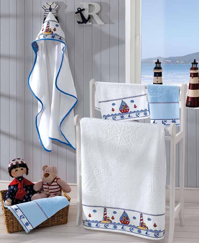 Confeccionados para Bordar Banho Baby Kids 70x115cm Cód.: 10615-1/18493 Toalha Capuz Baby Kids 90x70cm Cód.: 10614-3/18493 Lavabo Baby Kids 30x45cm Cód.