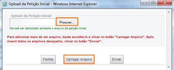 OBSERVAÇÃO: Para cadastro de réu em competências diversas dos juizados, o procedimento é semelhante. 1.2.8 Envio de Documentos da Petição e Anexos Inicial.