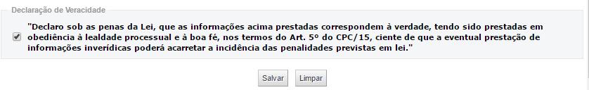 Poderão ser incluídos tantos anexos quanto necessário. Para isso, repeta o procedimento descrito acima. Após a inclusão de todos os documentos, confira os dados e clique no botão Salvar.