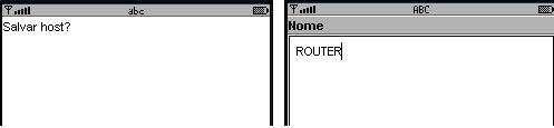 48 Figura 18: Telas de Salvar host (esquerda) e Nome do host (direita) Conectar host O segundo caso de uso, Conectar host, é o mais importante de todos.