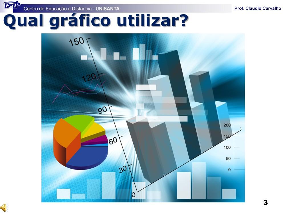 A grande variedade de gráficos disponíveis no Excel pode confundir o usuário e muitas vezes levá-lo a não tomar a melhor decisão para representação gráfica de seus dados, tornando as construções