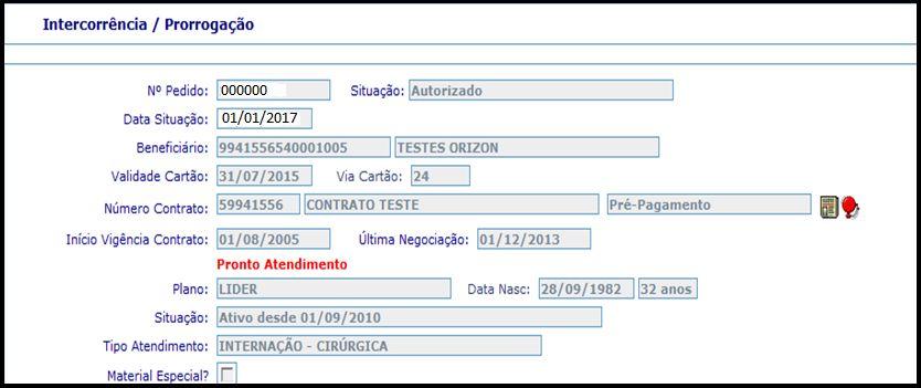 INTERCORRÊNCIA/ PRORROGAÇÃO IRÁ APARECER