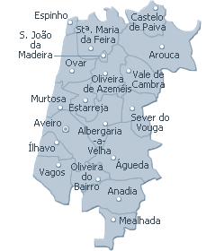 Coimbra, nos concelhos de Anadia, Ílhavo, Vagos e Cantanhede, respetivamente.