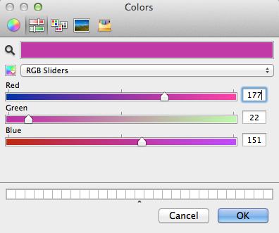 Traduzindo, essa tabela permite formar qualquer cor a partir da mistura dessas 3 cores.