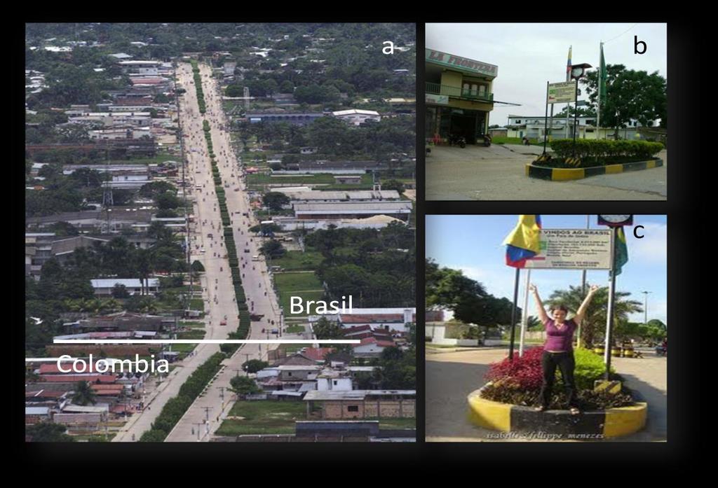 Figura 4. Ligação entre a cidade de Letícia (Colômbia) e Tabatinga (Brasil).