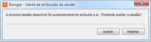 COMO ACEITAR UMA SESSÃO Quando o cliente estiver na fila, há várias formas de aceitar a sessão.