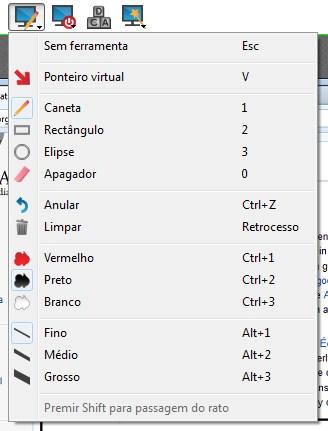 As anotações aparecem no ecrã do cliente para chamar a atenção para pontos específicos de interesse ou áreas destacadas, conforme necessário.