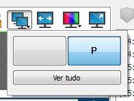 Caso estejam configurados monitores adicionais, o ícone Vídeo aparecerá activo na barra de ferramentas Partilha de Ecrã e aparecerá um separador Vídeos ao lado do separador Informação sobre Sessões