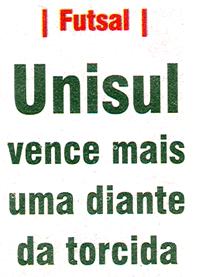 Veículo: Jornal Notisul Data: Tubarão,